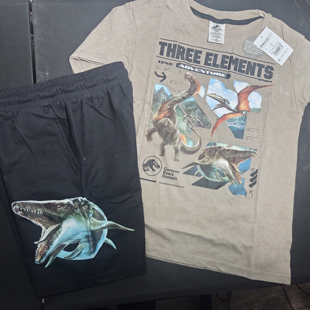Jurassic World Graphic Tee and Shorts Set